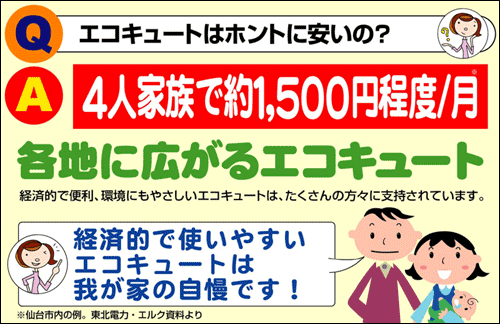 エコキュートはホントに安いの？